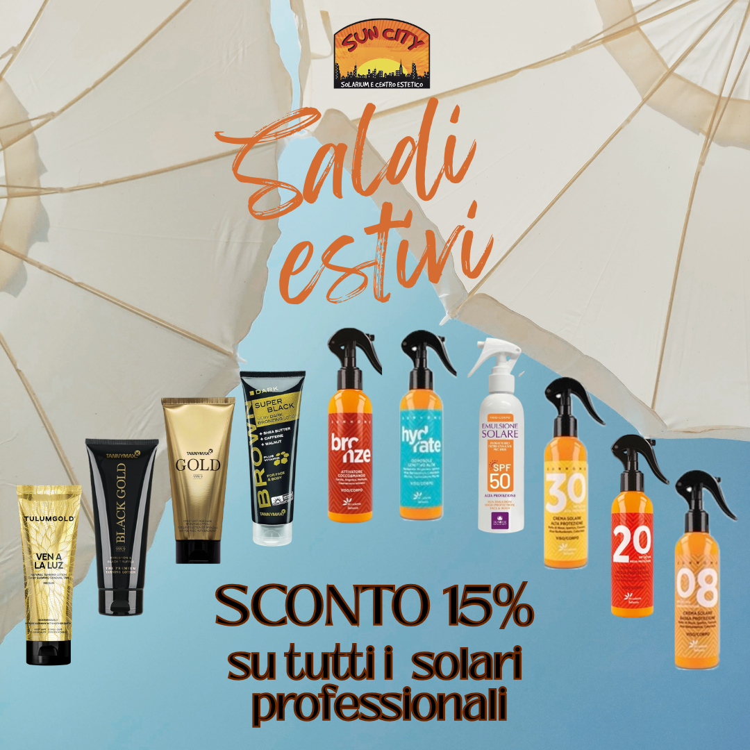 L’estate inizia dalla giusta protezione ☀️ Saldi Estivi: -15% su tutti i Solari Professionali